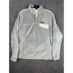 Patagonia Pullover Womens Large Gray Re-Tool Snap-T Fleece Quarter Snap Cozy